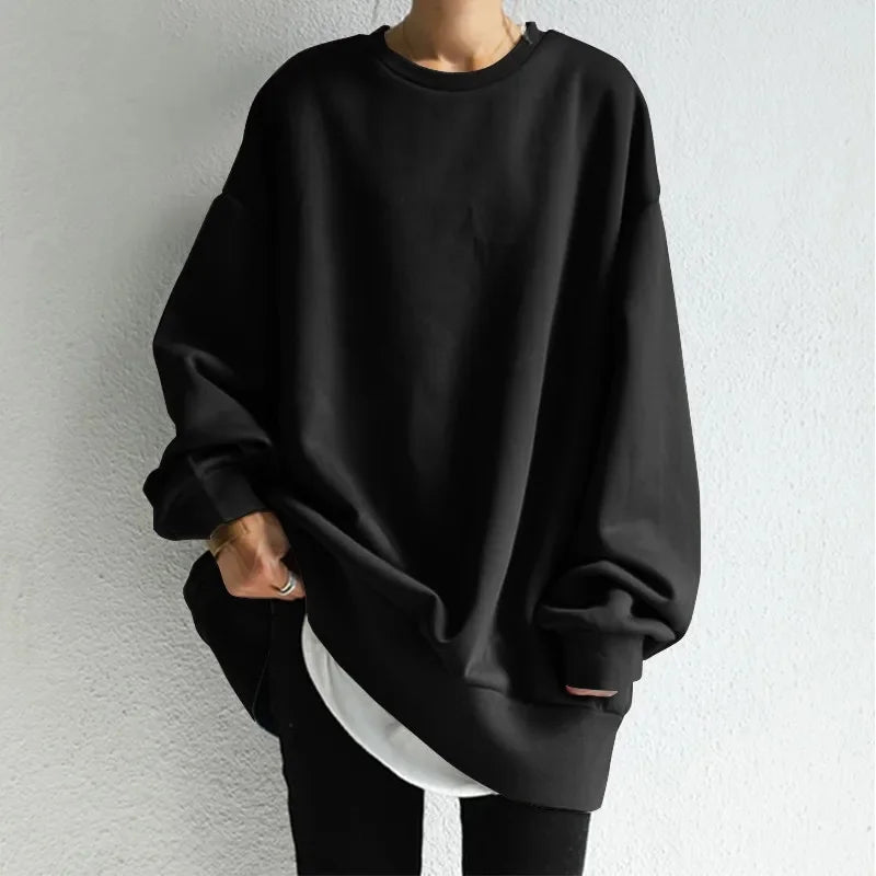 Loose Men's and Women's Couples Hooded Sweater Crew Neck Jumper Korean Style High Quality Autumn and Winter New Elegant Fashion