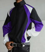 Men's color-blocked jacket, lightweight, casual, travel, windproof and wear-resistant, high-quality fabric, boyfriend gift
