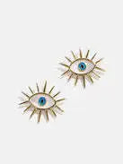 Evil Eye Charm Necklace 18K Gold Plated Stainless Steel Pendant For Women DIY Handmade Christmas Jewelry Gift For Women