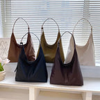 [Tote Bags] New Tote Bag Hand Bill of Lading Shoulder Women's Bag Retro Simple Large Bag Tote Bag