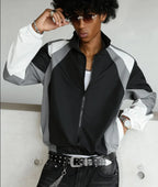 Men's color-blocked jacket, lightweight, casual, travel, windproof and wear-resistant, high-quality fabric, boyfriend gift