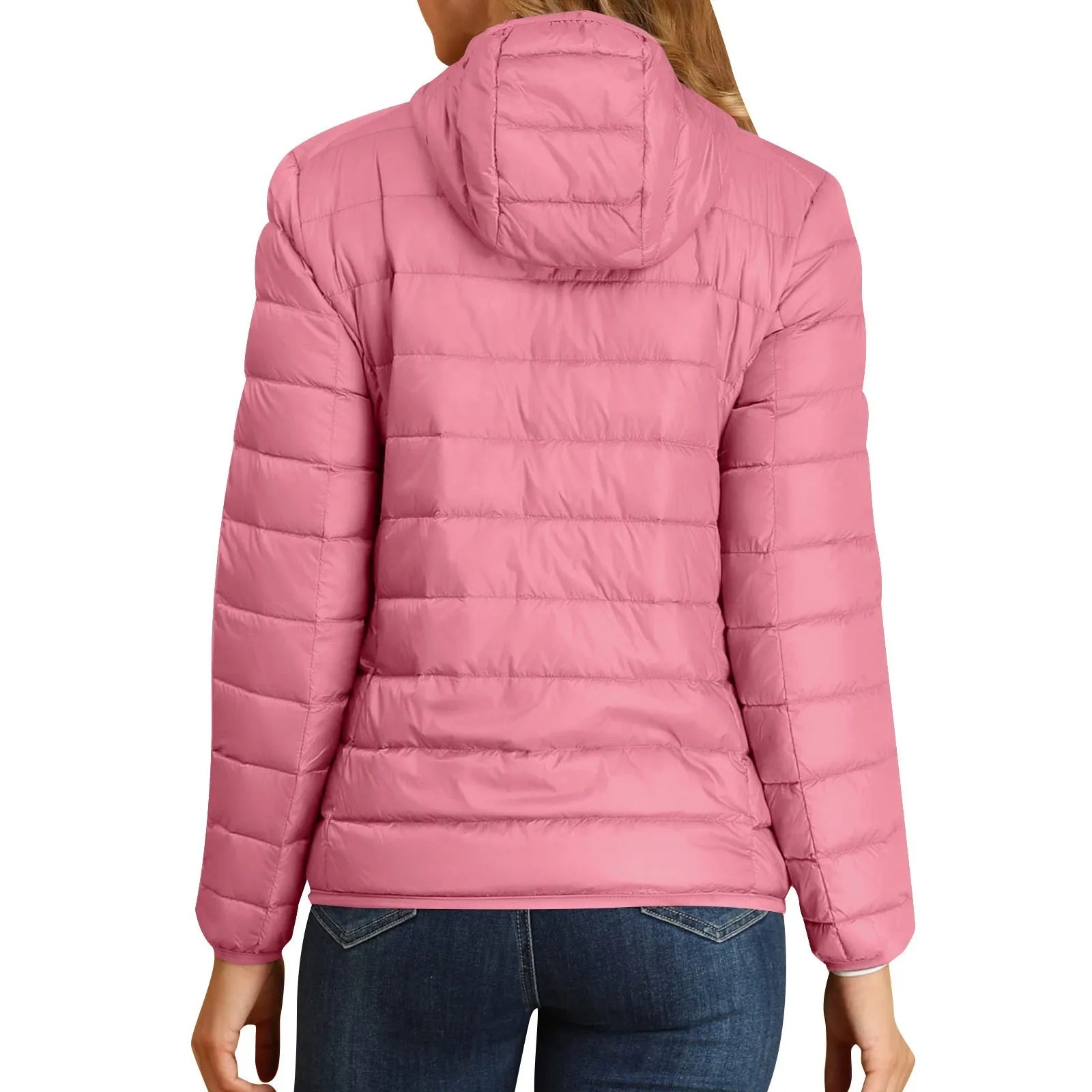 Women Puffer Jacket Plus Size 2025 New Spring Autumn Female Ultra Lightweight Packable Hooded Down Coats