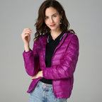 Women Puffer Jacket Plus Size 2025 New Spring Autumn Female Ultra Lightweight Packable Hooded Down Coats