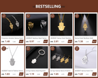 LIKGREAT Hand of Fatima Hamsa Pendant Necklace for Women Stainless Steel Classic Evil Eye Charms Choker Jewelry Gifts