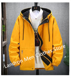 Hooded Windbreaker Man 8XL 7XL Japanese Casual Blouson Jaket Hoodies Black Male Plus Size 6XL Bomber Spring Autumn Clothes Coats