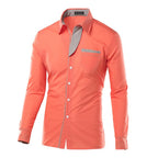 White Striped Shirts Mens 2025 Long Sleeved Business Slim Fit Male Shirt Black Social Clothes Camisa Masculina Vetement Homme