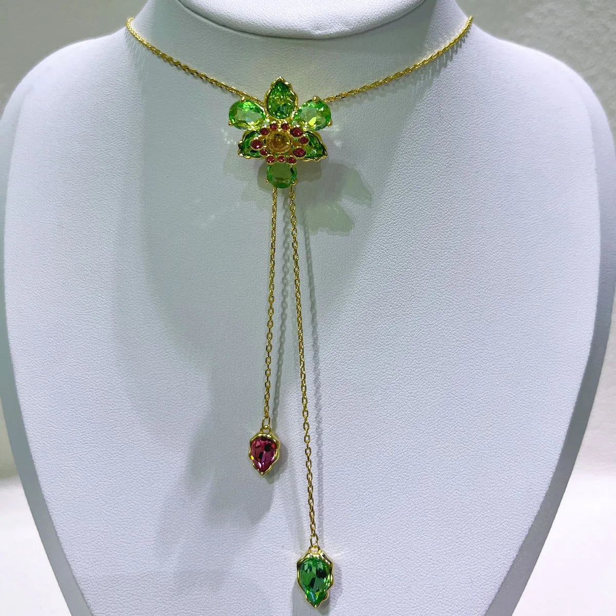 Necklacef Flower Love Original High Quality Jewelry Luxury Brand Crystal Exquisite Pendant Crystal Party Gift for Women