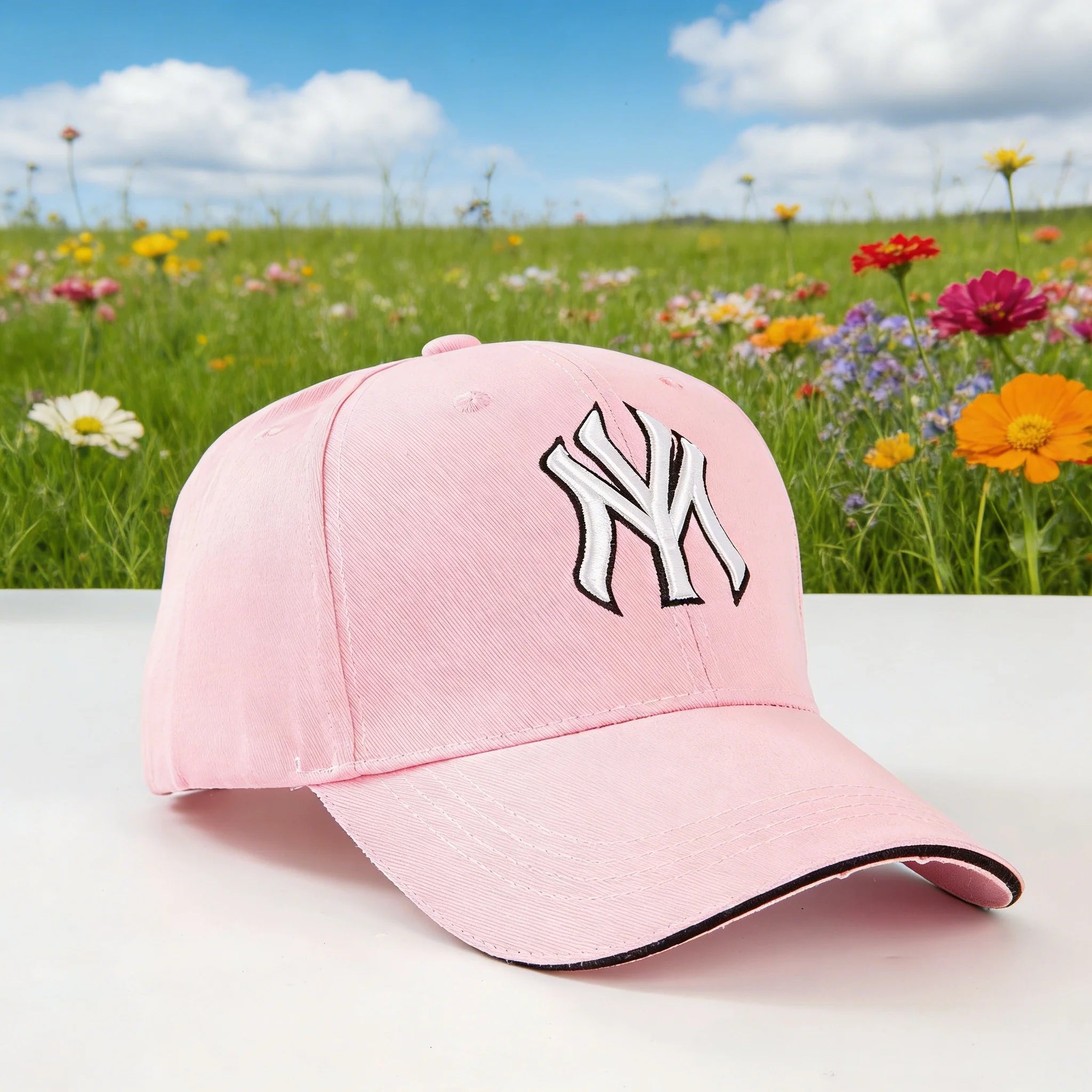 Fashionable baseball cap: Enhance your outdoor Image! Featuring classic New York logos and retro badges, it is both fashionable
