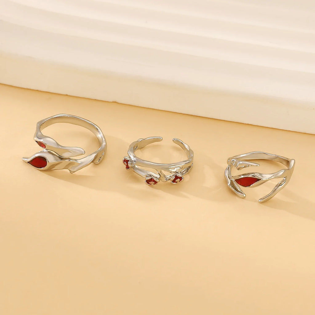 Gothic Rings irregular Darkness Red Style open ring for women index finger Ring Jewelry Gift