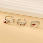 Gothic Rings irregular Darkness Red Style open ring for women index finger Ring Jewelry Gift