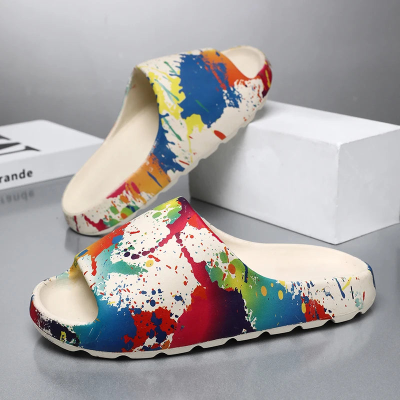 Slippers 2025 New Summer Style Casual Home Non-Slip Sports Men's Outer Wear Beach Sandals