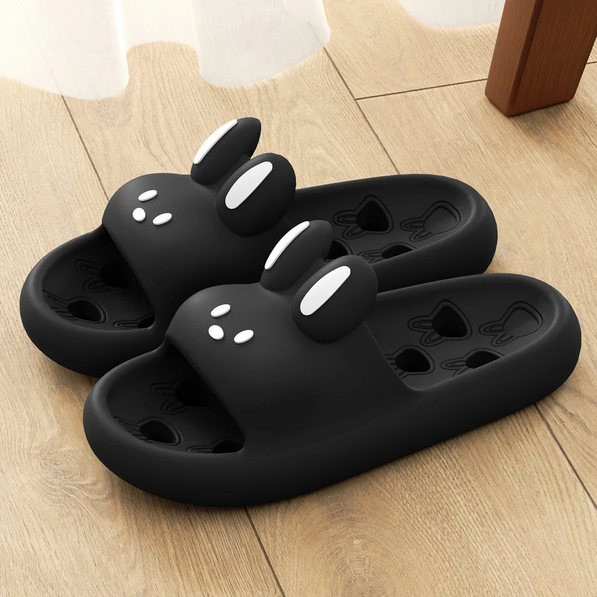 House Slipper Women Rabbit Cute Cloud Sandals Summer Flip Flops Beach Slides Home Casual Room Shoes Men Flat Female Eva Leaky