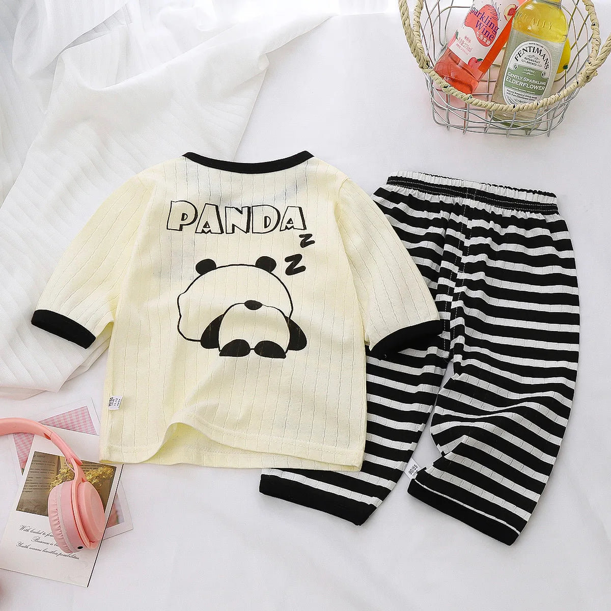 Baby Pajamas Sets Cotton Child Pajamas Toddler Long Sleeve Baby Nightwear Pyjamas Kids Cartoon Homewear Clothes