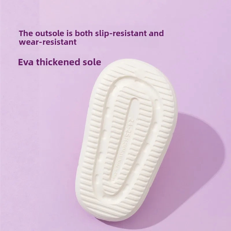 Sanrio Summer Cartoon Kuromi Children's Slippers Girl Slipper Kids Cute Indoor Home Bathroom Shoes Boy Flip Flops