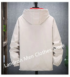 Hooded Windbreaker Man 8XL 7XL Japanese Casual Blouson Jaket Hoodies Black Male Plus Size 6XL Bomber Spring Autumn Clothes Coats