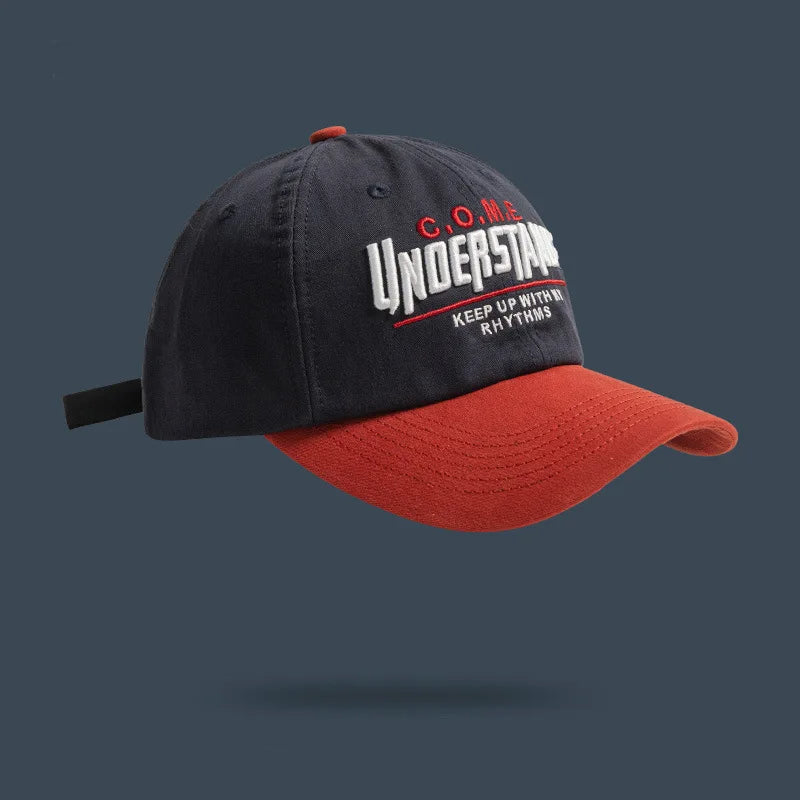 Baseball Cap New Spring Summer Large Head Size Embroidered Color Block Versatile Sports Daily Trendy Parent Kid Women Boys