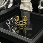 Finger Ring With Ancient Style Dark And Fashionable Personality Drop Glazed Ring Niche Design Temperament Fashionable Jewelry