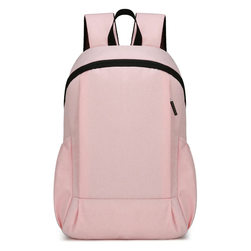Lightweight solid-color backpacks, outdoor sports backpacks, casual travel bags, student schoolbags