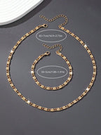 A Set of Sexy and Casual Women's Necklaces and Bracelets, Fashionable, Personalized and Versatile Women's Jewelry Set