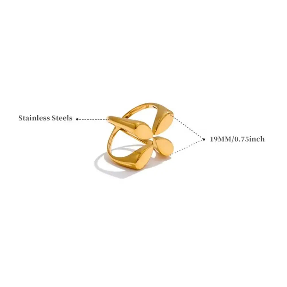 Irregular Design Knuckle Ring Minimalist Style Unique Pattern Finger Ring Exquisite Craftsmanship Delicate Texture Pleated Ring