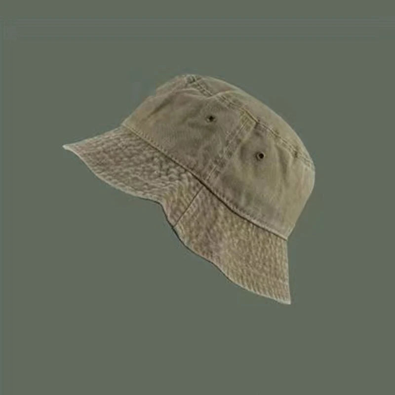 Bucket Hat Retro Washed Denim Fisherman Hat Fashionable And Versatile Sun Hat Sun Protection Fishing Hat Outdoor Hiking Hat