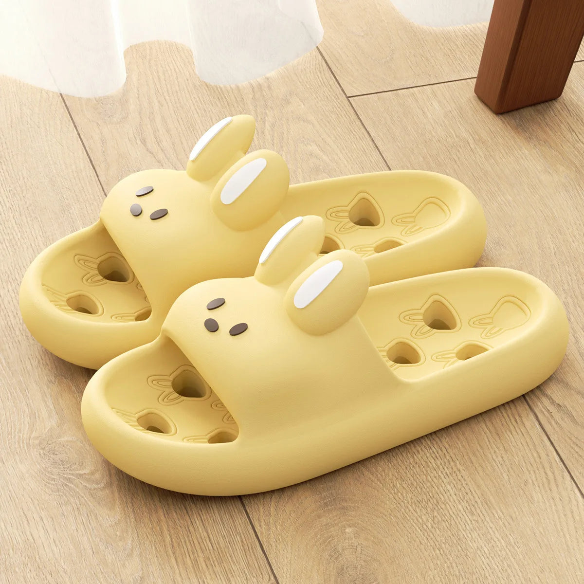 House Slipper Women Rabbit Cute Cloud Sandals Summer Flip Flops Beach Slides Home Casual Room Shoes Men Flat Female Eva Leaky