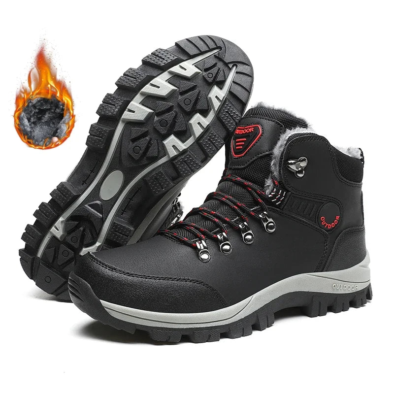 Snow Boots Men Hiking Boots Waterproof Winter Anti Slip Trekking Shoes Mountain Boots Men Sneakers Ankle Snow Boots Men Shoes