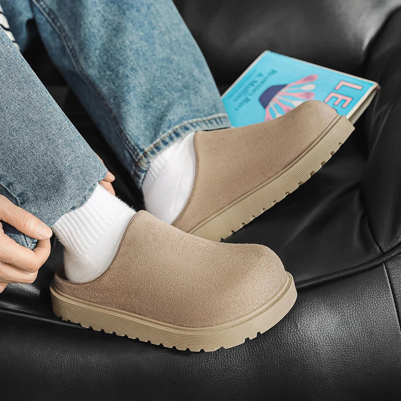 Men's casual slip on slippers summer new soft-sole anti-slip comfortable outdoor walking shoes fashion youth Joker tide slippers