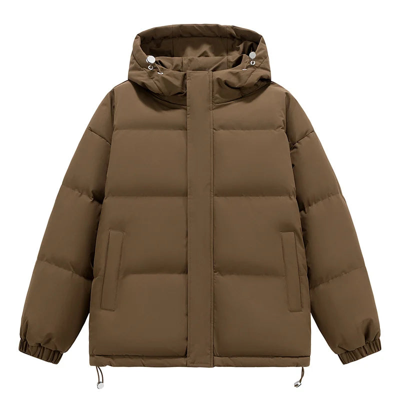 Men's Puffer Jacket Men's Coat Harajuku Hip Hop Hooded Coat Men Women Winter Parka Colorful Oversize Parka Korean Winter Jacket