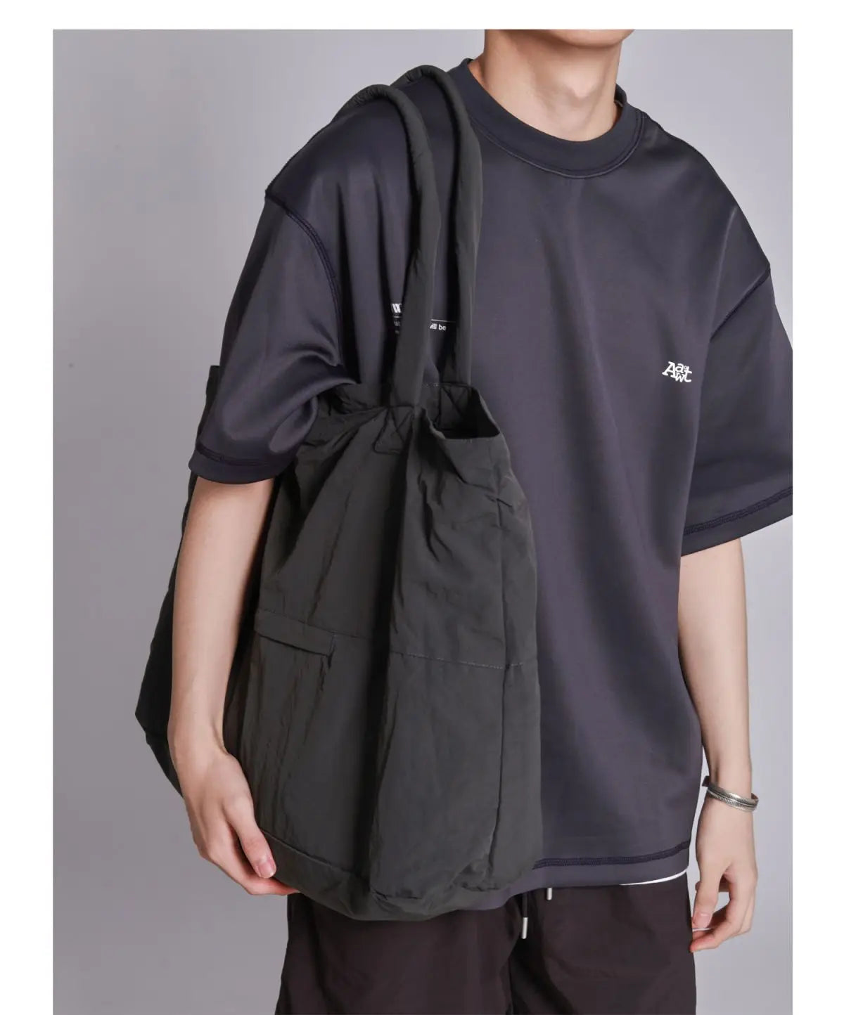 Tote Bag 2024 New Fashion Simple Office Lady Nylon Splashproof Shoulder Bag Handbag All-match