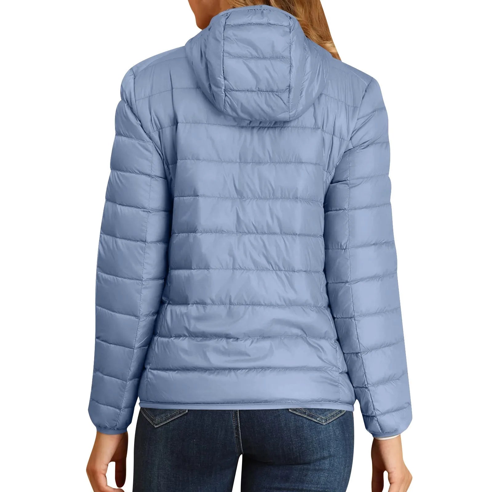 Women Puffer Jacket Plus Size 2025 New Spring Autumn Female Ultra Lightweight Packable Hooded Down Coats