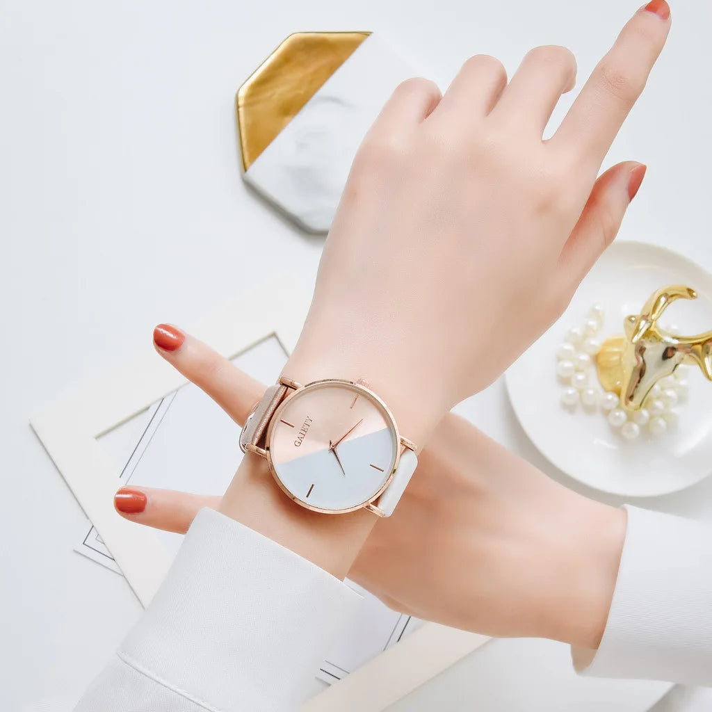 Fashion Ladies Watch for Women Quartz Watches Double Color Women's Hand Watches Elegant Women's Wrist Lovers Watch 2023 Bracelet
