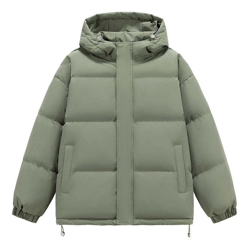 Men's Puffer Jacket Men's Coat Harajuku Hip Hop Hooded Coat Men Women Winter Parka Colorful Oversize Parka Korean Winter Jacket