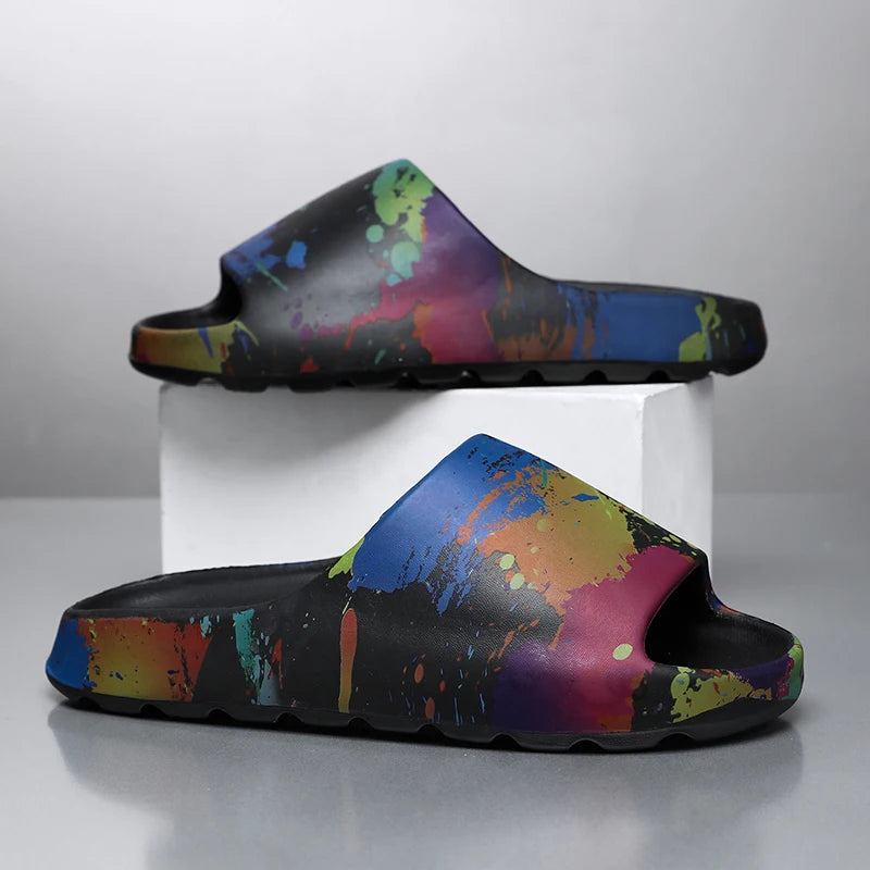 Slippers 2025 New Summer Style Casual Home Non-Slip Sports Men's Outer Wear Beach Sandals