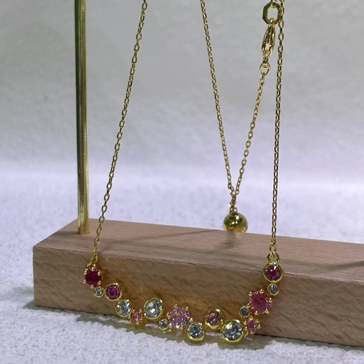 Necklacef Flower Love Original High Quality Jewelry Luxury Brand Crystal Exquisite Pendant Crystal Party Gift for Women