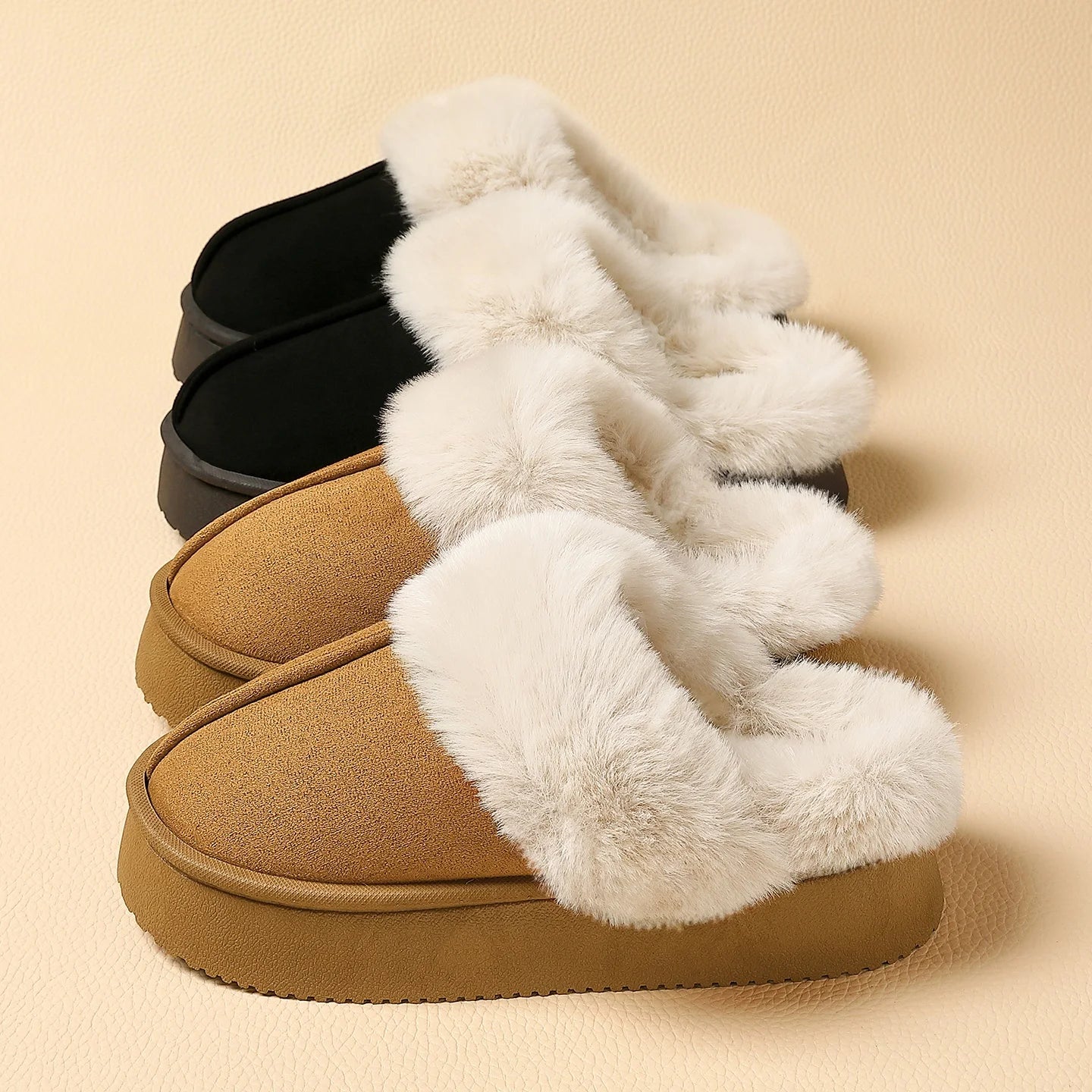 Winter Warm House Slippers - Thick Plush Sole, Soft Unisex Design for Home, Office & Campus. Cozy & Durable.