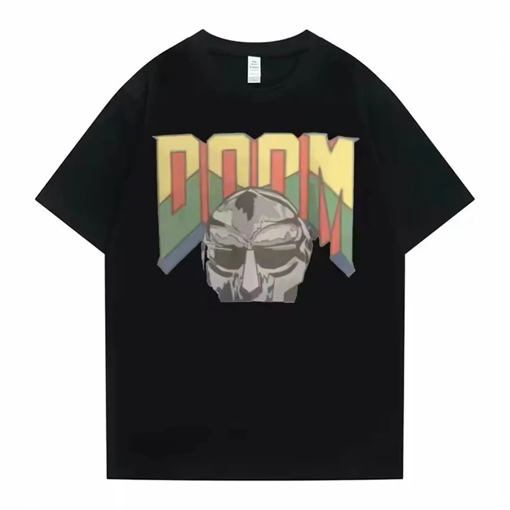 Camisetas Mujer Men Clothing Homme Printing T Shirt  New in Top Singer Mf Doom Madlib Madvillain Double Sided Graphic Tshirt