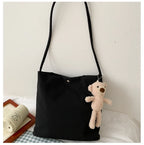 Simple Casual Women's Tote Bags New Large Capacity Commute Shopping One Shoulder Bags Trend All-matched Handheld Cloth Bags