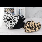 New Bucket Hats for Women Horns Cow Pattern Fashion Fisherman's hat Four Seasons Sun Hat Outdoor Beach Cap Bob Ladies Panama Hat