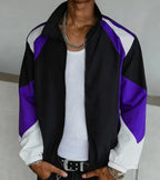 Men's color-blocked jacket, lightweight, casual, travel, windproof and wear-resistant, high-quality fabric, boyfriend gift