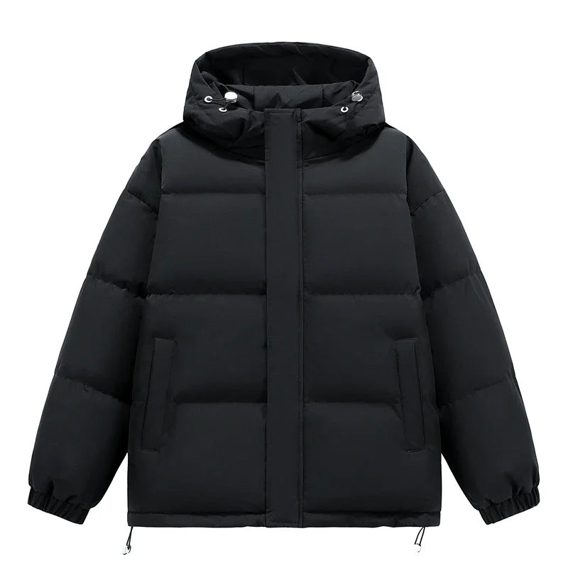Men's Puffer Jacket Men's Coat Harajuku Hip Hop Hooded Coat Men Women Winter Parka Colorful Oversize Parka Korean Winter Jacket