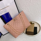 Tote Bags for Women PU Leather Diamond Lattice Handbag Personality Large Capacity Underarm Shoulder Bag Designer Bag