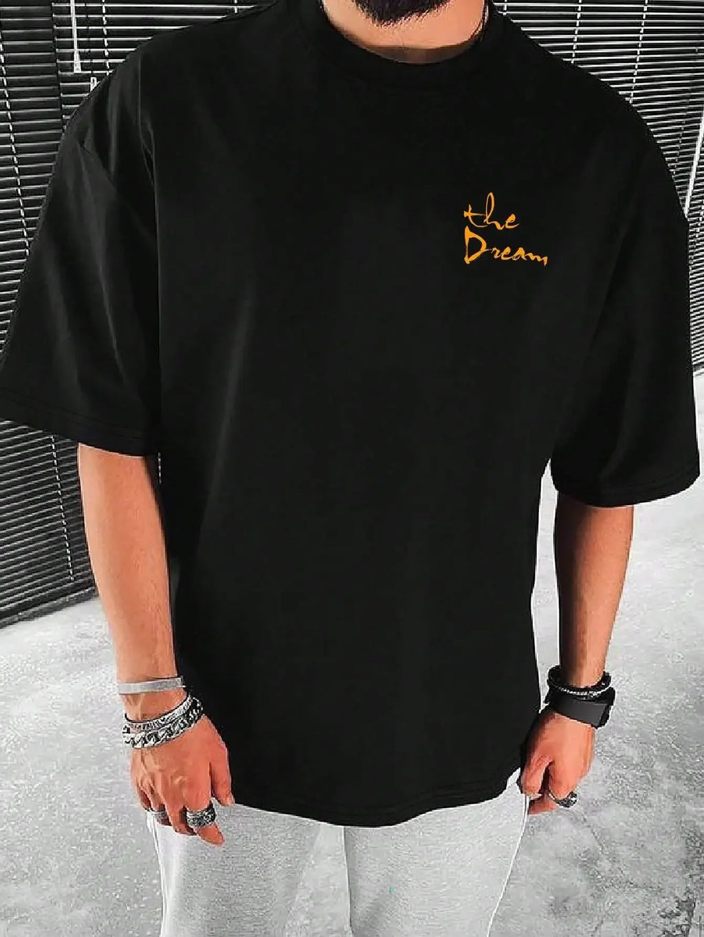 Streetwear Don'T Dream Your Life Live Your Dream Men Clothes Fashion Summer T-Shirts  100% Cotton Loose Tops Breathable Tee