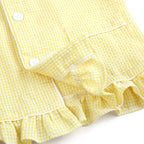 Wholesale 1-12 Years Kids Pyjamas 100% Cotton Plaid Seersucker Soft Sibling Outfits Pjs Loungewear Baby Boys Girls Pajamas Sets