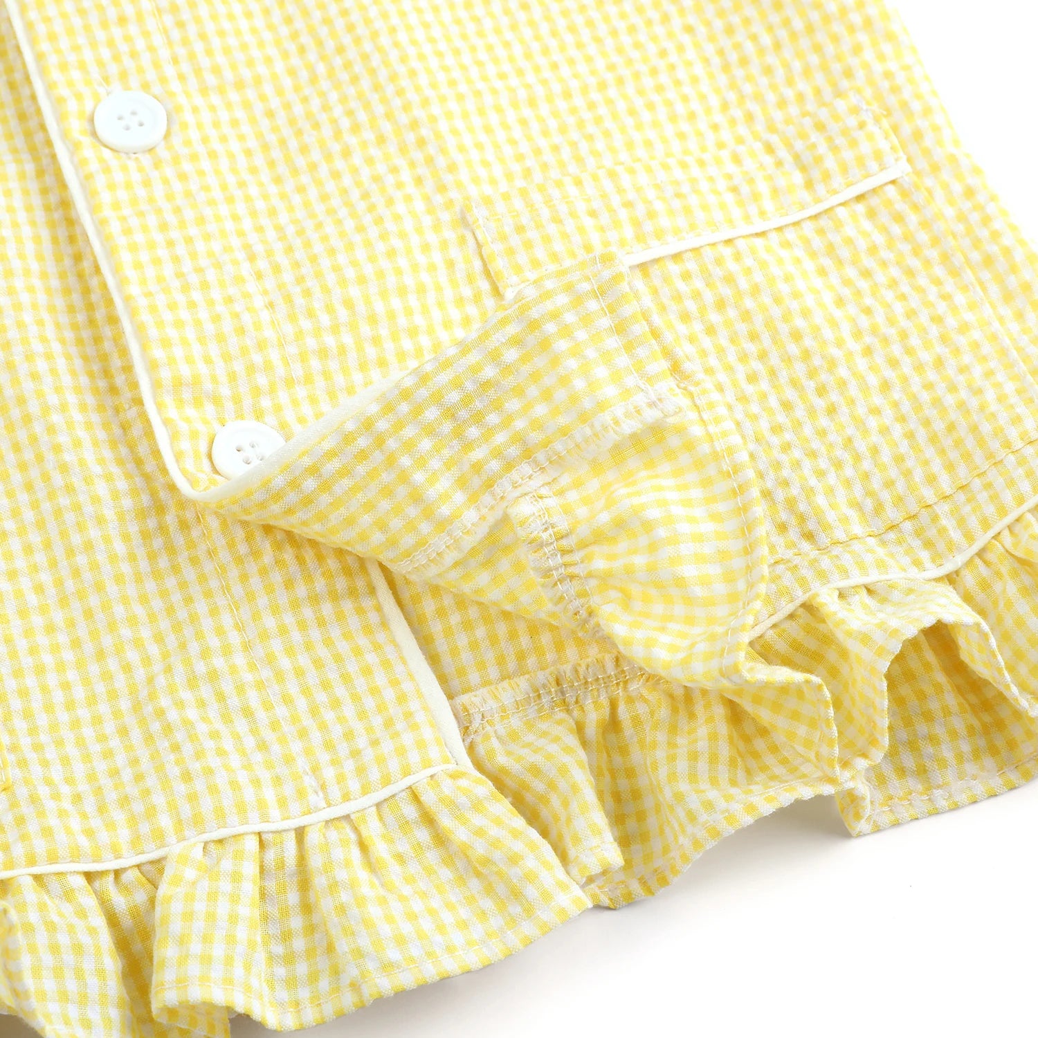 Wholesale 1-12 Years Kids Pyjamas 100% Cotton Plaid Seersucker Soft Sibling Outfits Pjs Loungewear Baby Boys Girls Pajamas Sets
