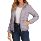 Women Puffer Jacket Plus Size 2025 New Spring Autumn Female Ultra Lightweight Packable Hooded Down Coats