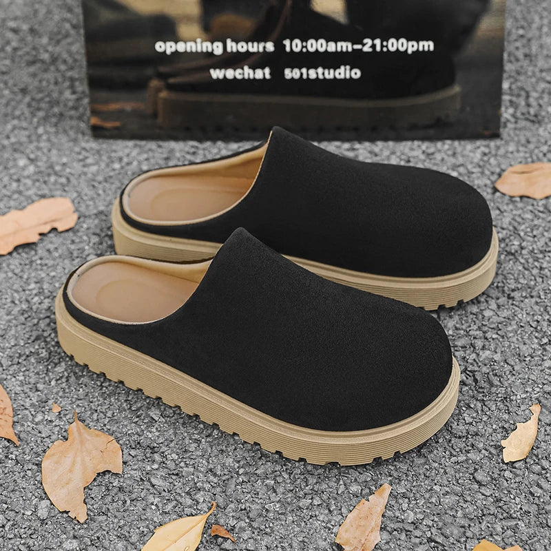 Men's casual slip on slippers summer new soft-sole anti-slip comfortable outdoor walking shoes fashion youth Joker tide slippers