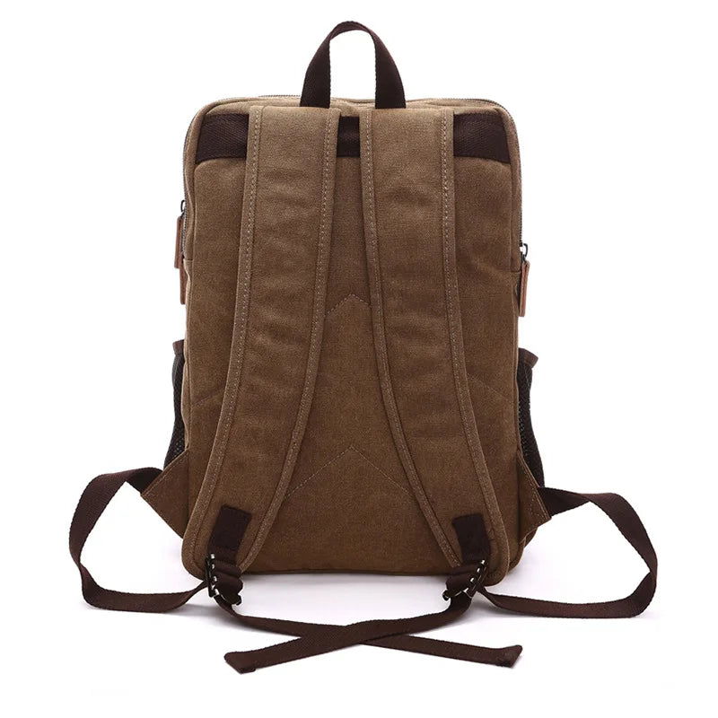 Men's Backpack Vintage Canvas Backpack Men's Travel Bags Large Capacity Backpack Laptop Backpack Bag High Qualit School Bag NEW