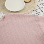 Fashion Knitted Female Pajamas Set Home Clothes Breathable Simple Comfortable Sleepwear Lounge Wear Elegant Casual Pyjamas Suit