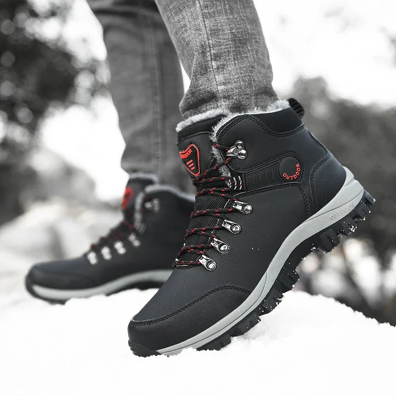 Snow Boots Men Hiking Boots Waterproof Winter Anti Slip Trekking Shoes Mountain Boots Men Sneakers Ankle Snow Boots Men Shoes